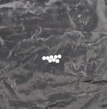 3MM White Half Pearl Moti – Small Round Flat Back Pearl Embellishments for DIY Craft & Decoration | Pack of Approx. 25 GM