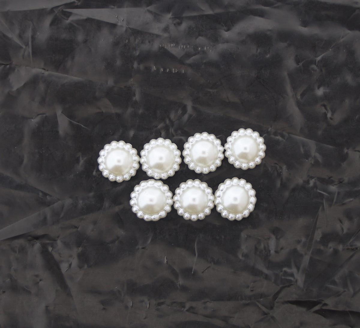8MM White Half Pearl Cabochon Embellishments – Premium Pearl Finish | DIY Craft & Decoration | Pack of Approx. 25 GM