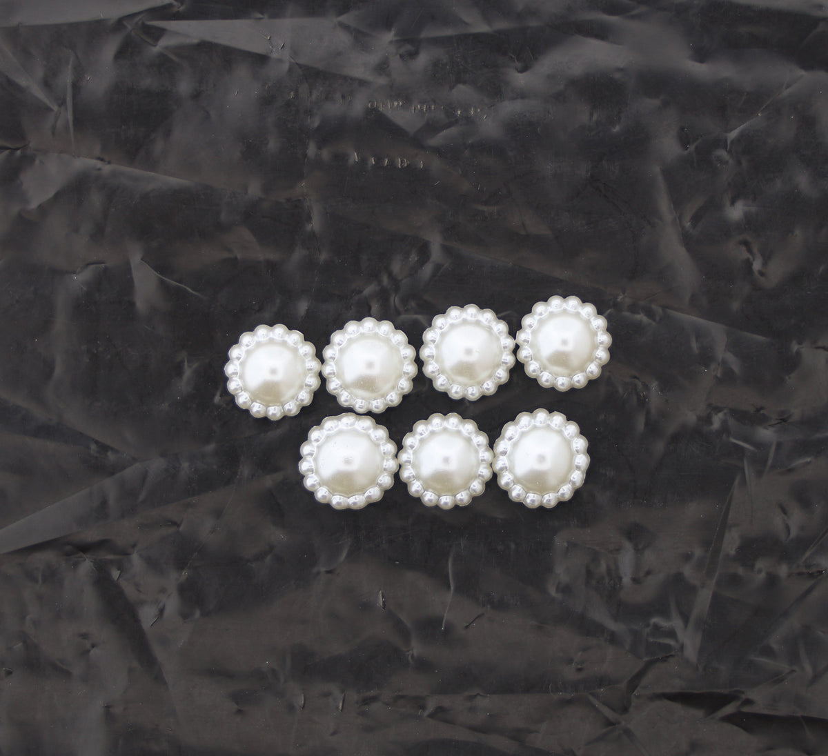10MM White Beaded Border Moti – Decorative Pearl Embellishment for DIY Craft, Jewellery & Accessories | Pack of Approx. 25 GM