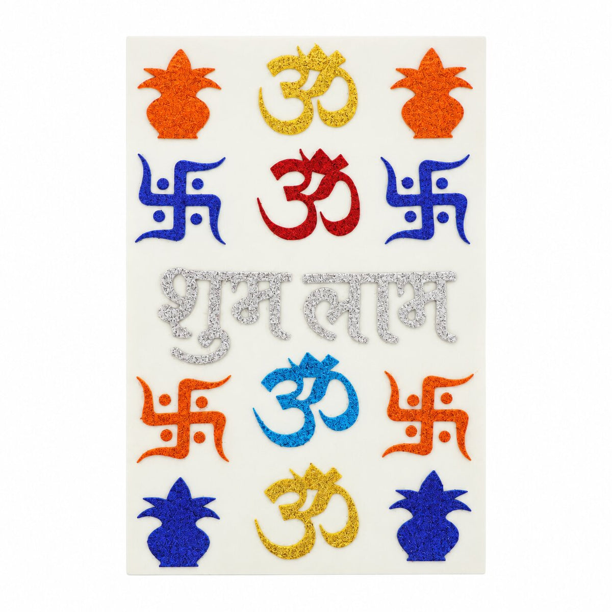 Big Diwali Glitter Sticker D01 (Random Colours)