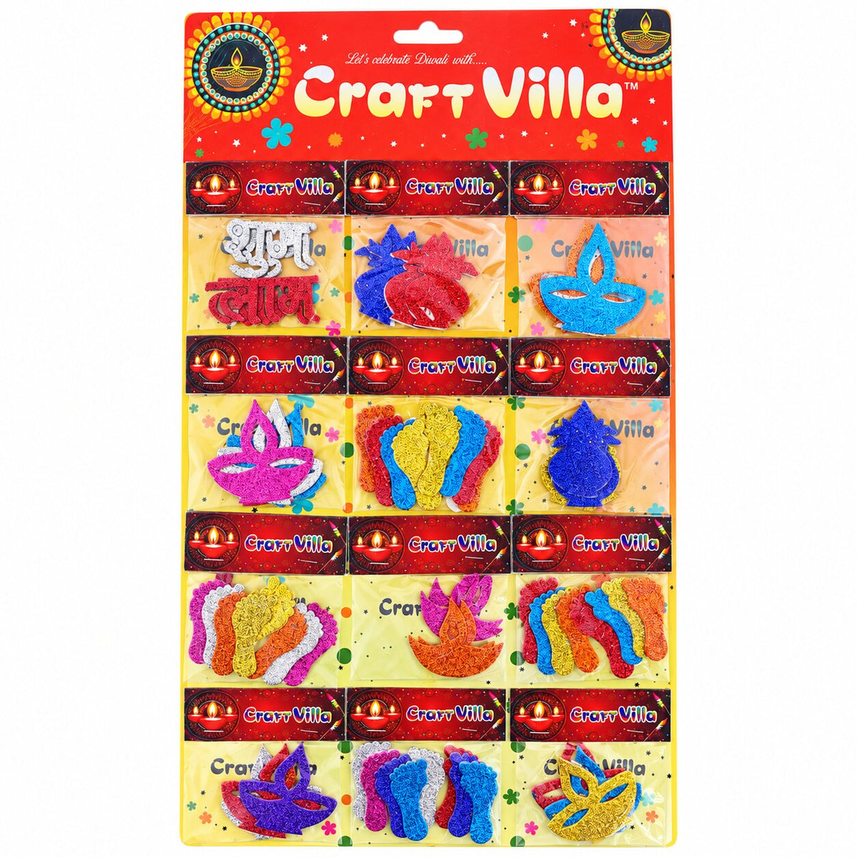 Diwali Glitter Sticker (Random Colours)