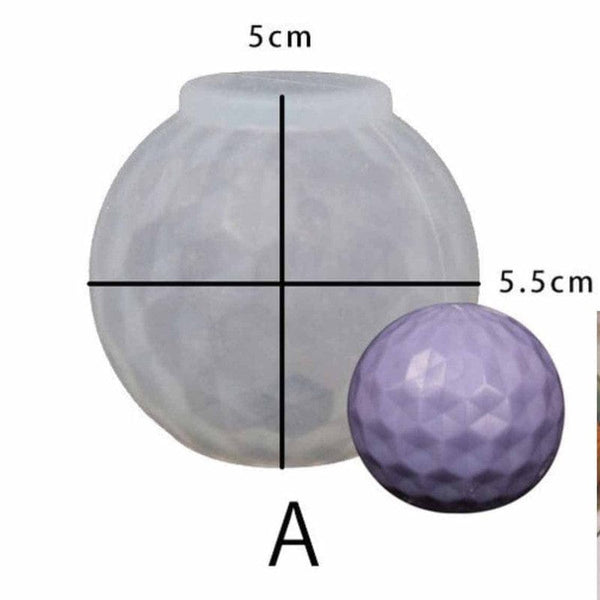 My Store Silicon Mould GEOMETRIC BALL CANDLE MOULD 84450