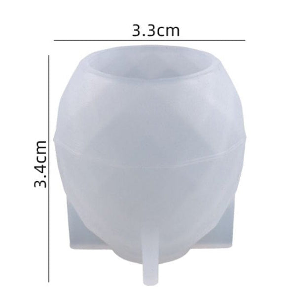 My Store Silicon Mould DIAMOND CUT KNOB & PAPER WEIGHT D02 MOULD