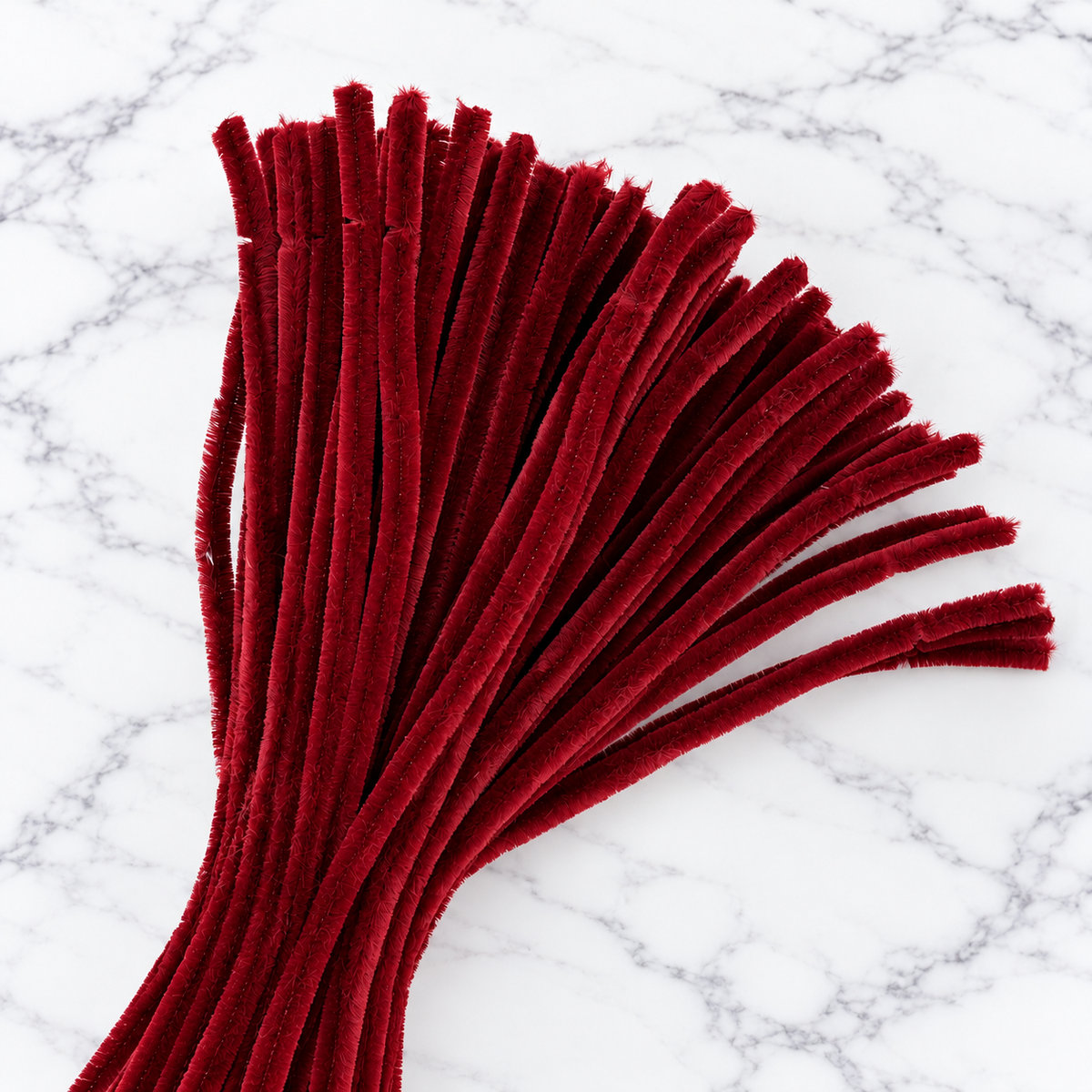 Burgundy Chenille Pipe Cleaners 10MM – Pack of 100 Pcs
