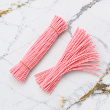 Premium Pipe Cleaners (7-8MM Approx.) (Baby Pink)