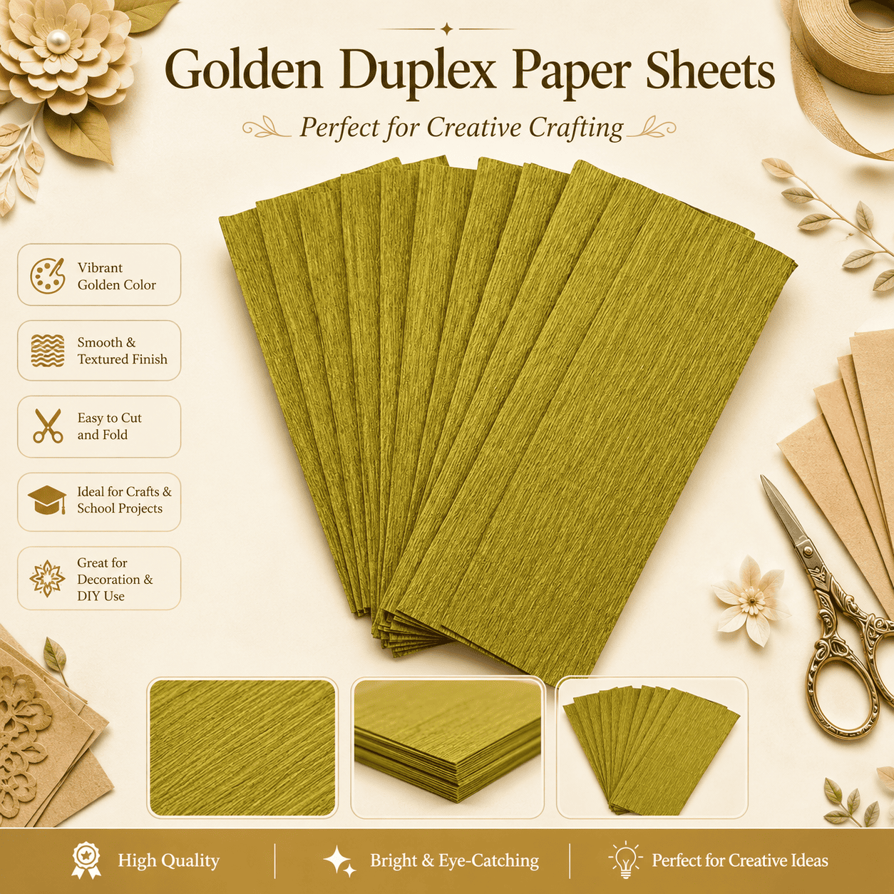 Duplex Paper (Gold Metallic)