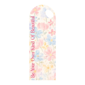 Pastel Multicolor Floral Bouquet Flower Card with Handle – Be Your Own Kind of Beautiful Design – 5 Pcs Pack