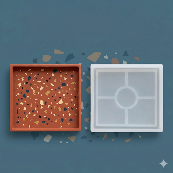 Square Coaster With Boundry Mould