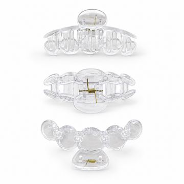 Transparent Hair Claw Clip For Decoden Art – 10 × 4.8 CM – Pack of 5 Pcs