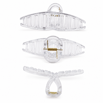 Transparent Hair Claw For Decoden Art - 12.8 x 6 CM - Pack of 5 Pcs