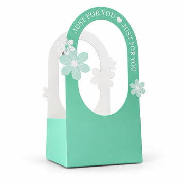 Green Gift Box with Window – Just For You Floral Packaging Box