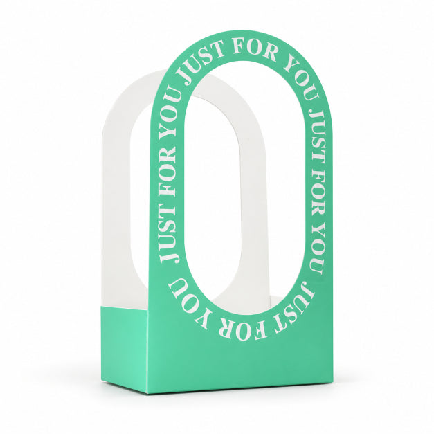 “Just For You” Green Gift Box with Window – Premium Gift Packaging Box