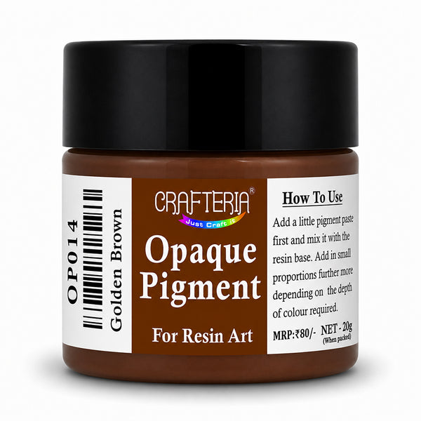 Golden Brown Opaque Resin Pigment 20 Gram