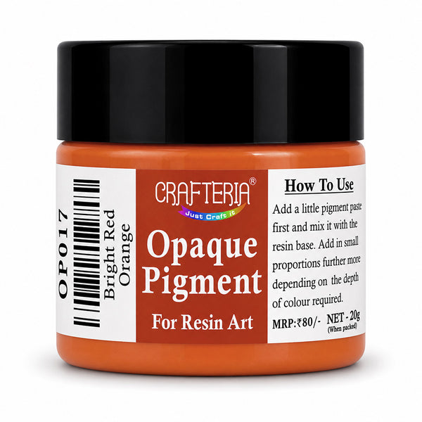 Bright Red Orange Opaque Resin Pigment 20 Gram