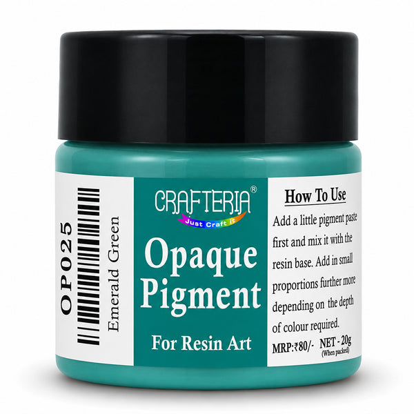 Emerald Green Opaque Resin  Pigment 20 Gram