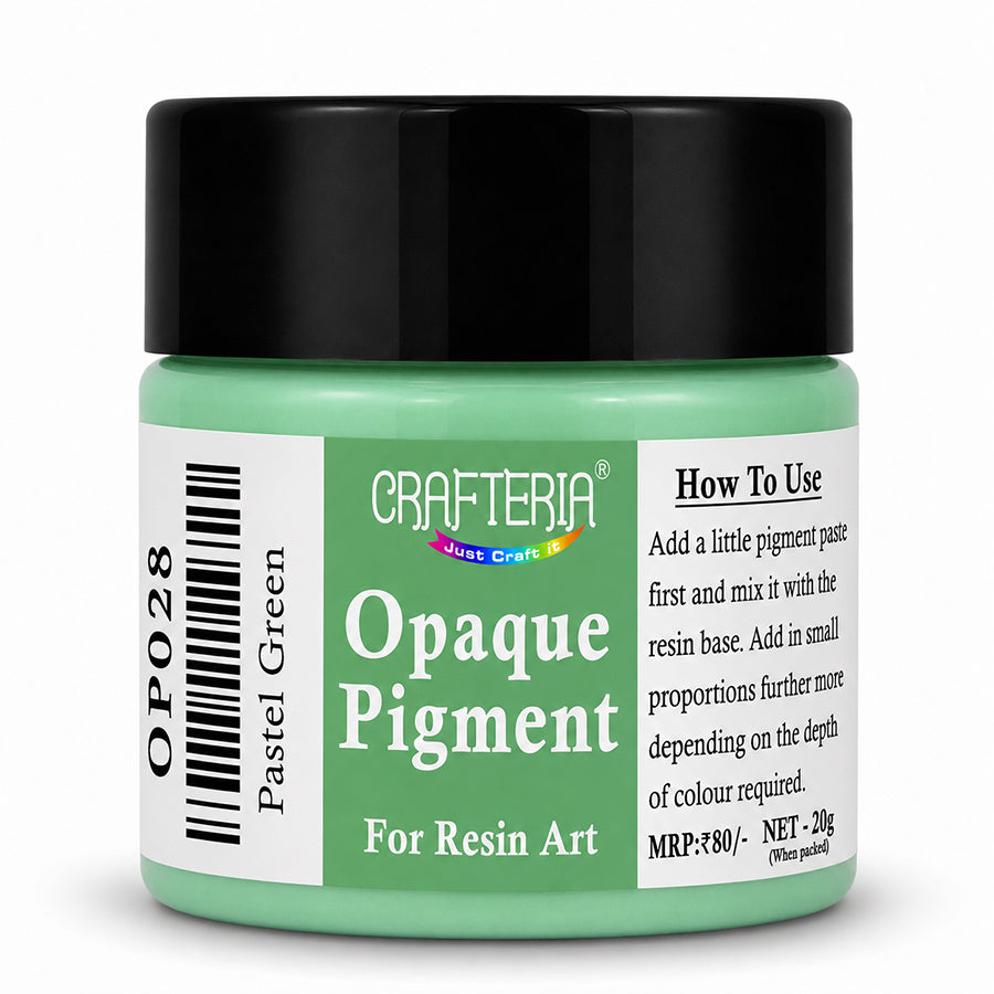 My Store OPAQUE RESIN PIGMENT Pastel Green Opaque Resin Pigment 20 Gram
