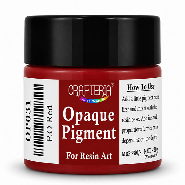 P.O.Red Opaque Resin Pigment 20 Gram