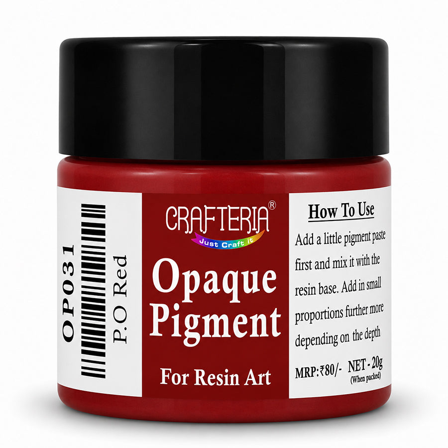 P.O.Red Opaque Resin Pigment 20 Gram