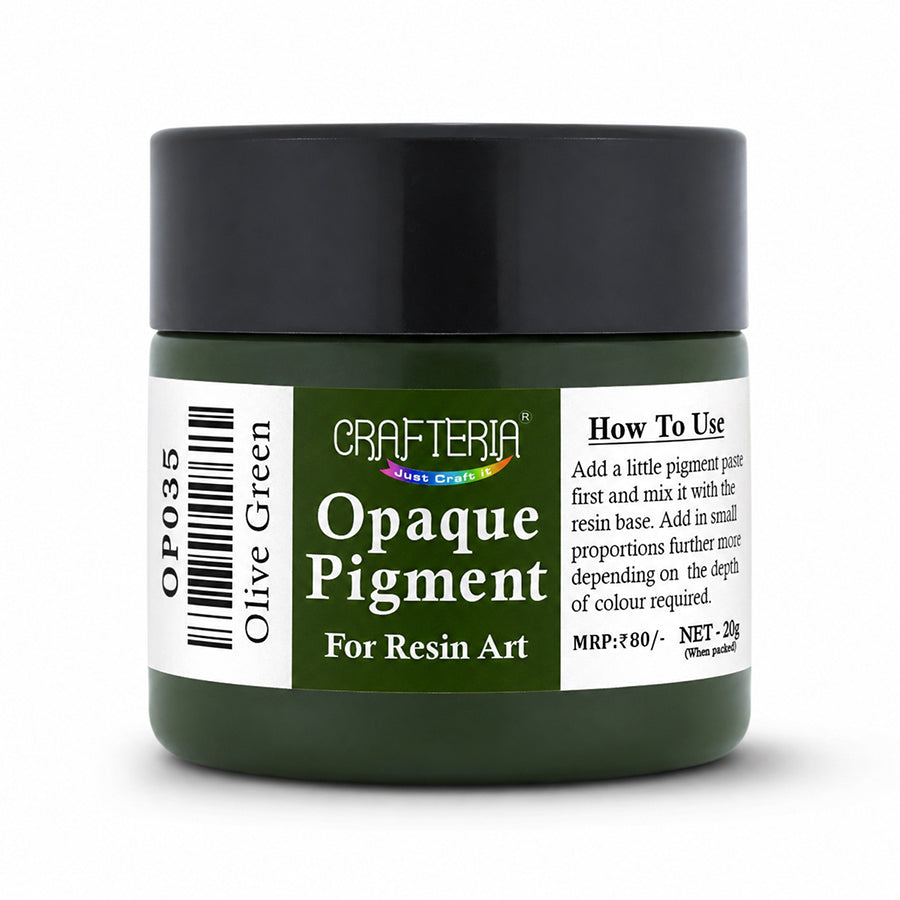 My Store OPAQUE RESIN PIGMENT Olive Green Opaque Resin Pigment 20 Gram