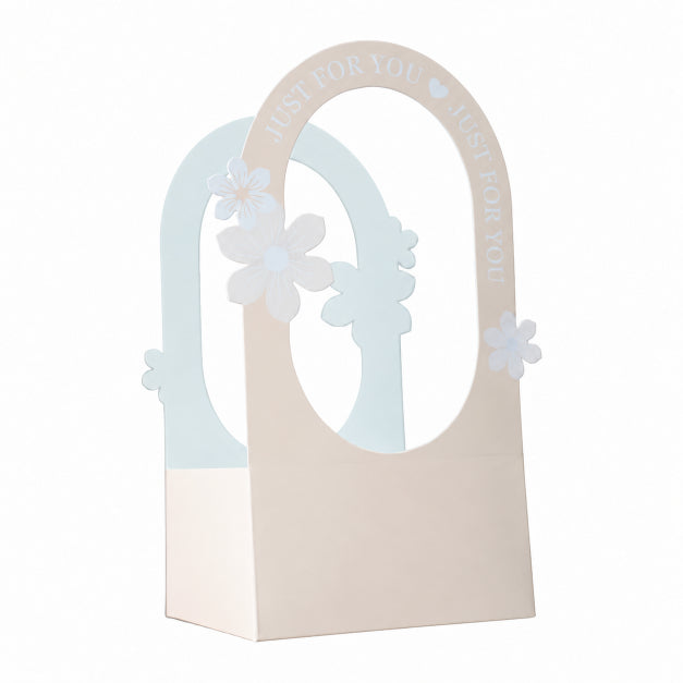 Cream Gift Box with Window – Just For You Floral Packaging Box
