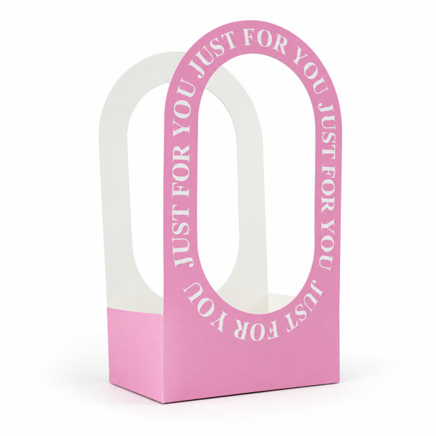 “Just For You” Pink Gift Box with Window – Premium Gift Packaging Box