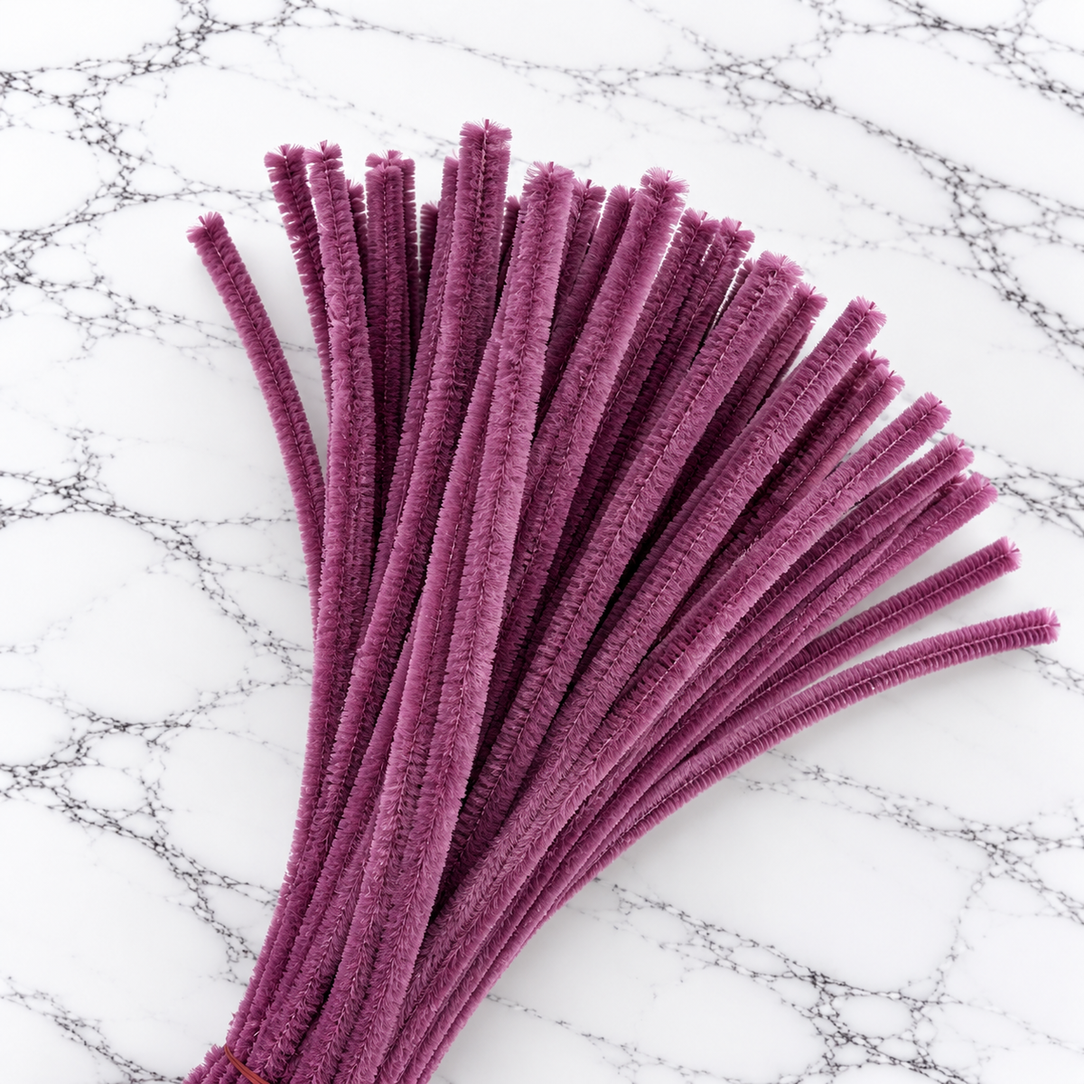Dusty Mauve Chenille Pipe Cleaners 10MM – Pack of 100 Pcs