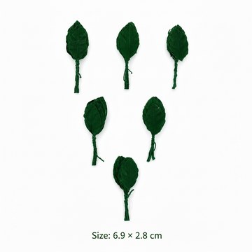 Large Artificial Fabric Green Leaves