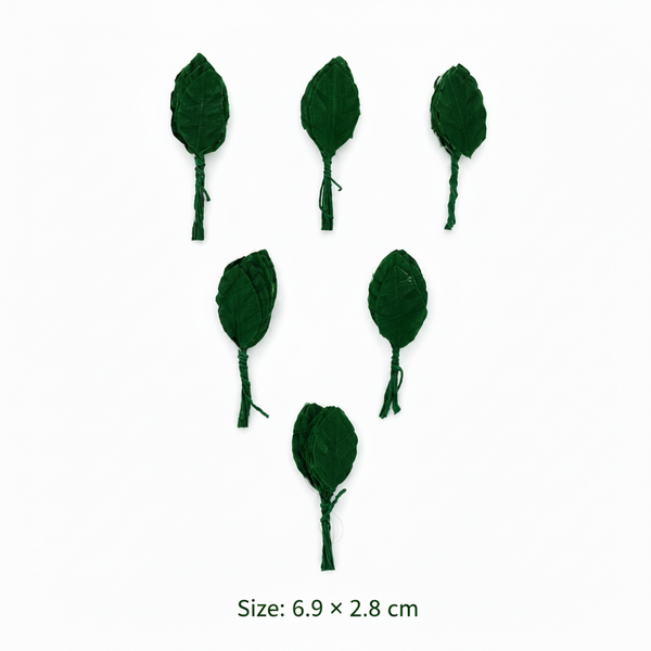 Large Artificial Fabric Green Leaves