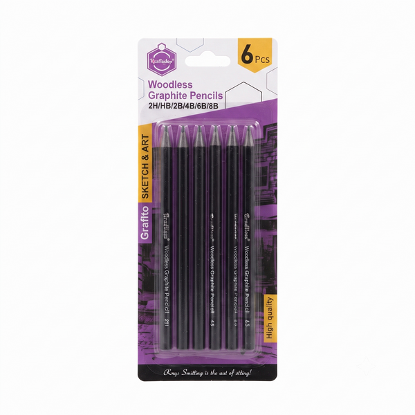 6 Pc Charcoal Pencil