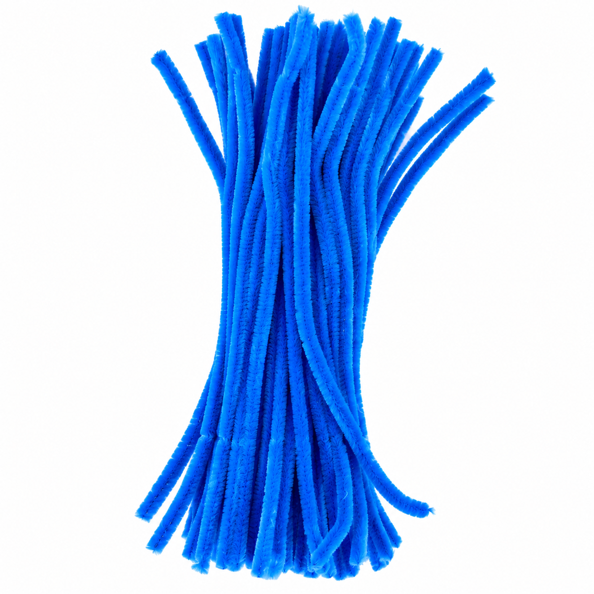 Azure Blue Chenille Pipe Cleaners 10MM – Pack of 100 Pcs