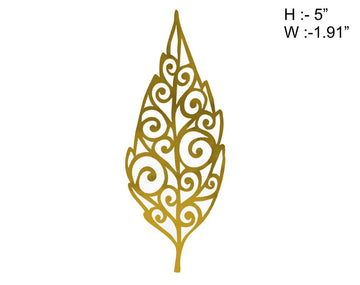 My Store ACRYLIC CUTOUT DESIGNER LEAF (2PCS/PKT) ACRYLIC CUTOUT