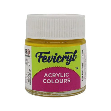 Crafteria Chrome Yellow Pidilite Fevicryl Acrylic Colours 15ml