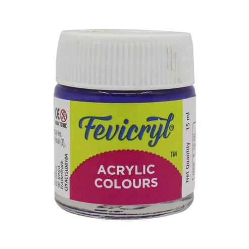 Crafteria Violet Pidilite Fevicryl Acrylic Colours 15ml