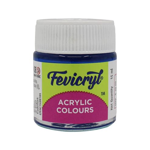 Crafteria Cerulean Blue Pidilite Fevicryl Acrylic Colours 15ml