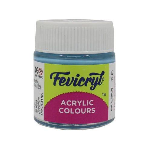 Crafteria Sky Blue Pidilite Fevicryl Acrylic Colours 15ml