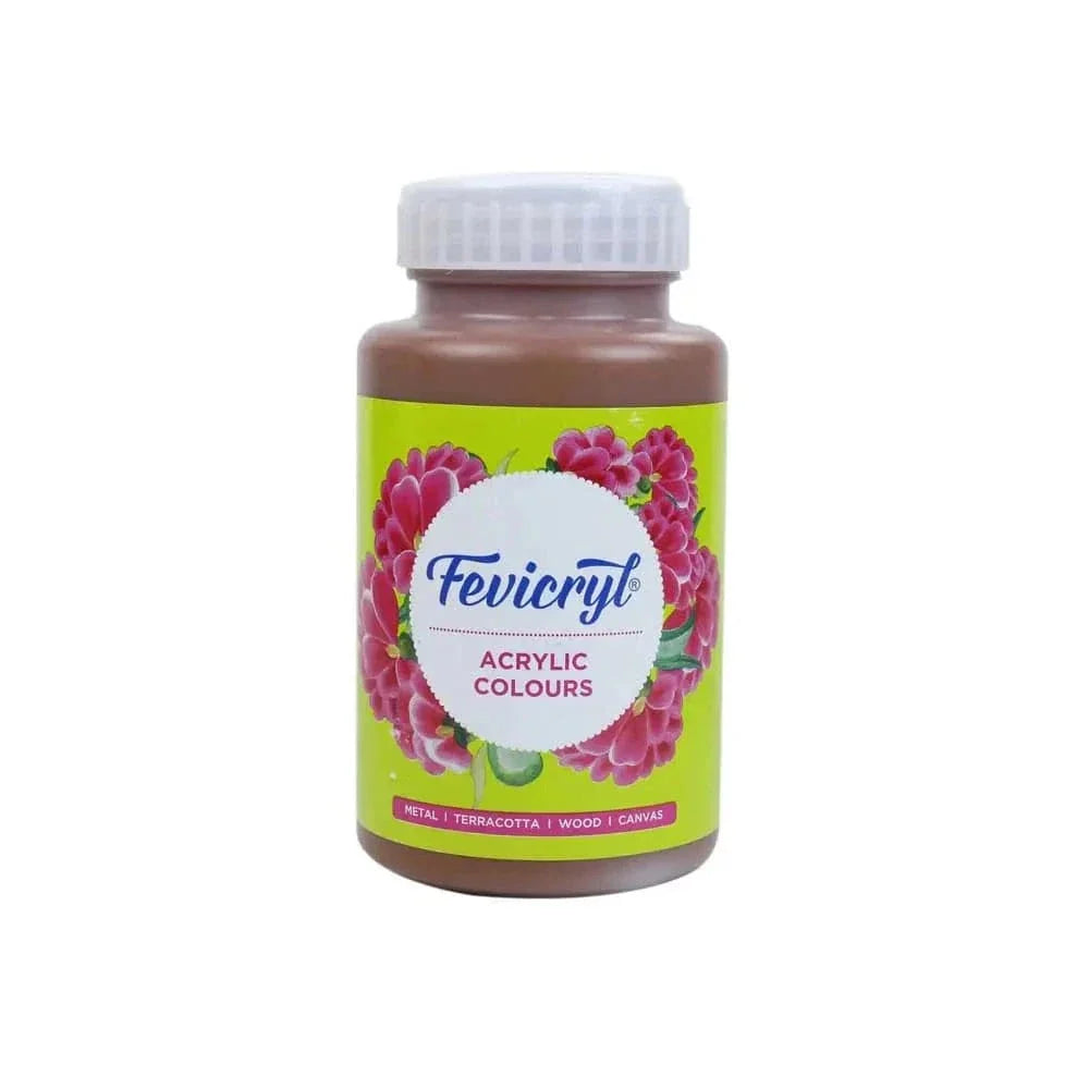 Crafteria Dark Brown Pidilite Fevicryl Acrylic Colours 500ml