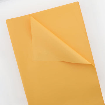 Crafteria Apricot Yellow Korean Flower Wrapping Bouquet Paper