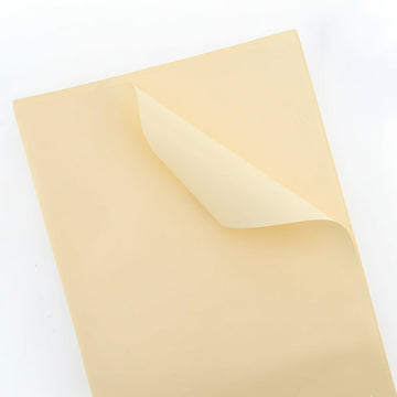 Crafteria Custard Korean Flower Wrapping Bouquet Paper