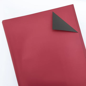 Crafteria Jujube Red + Black Double shade Bouquet Paper