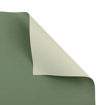 Crafteria Cyan Green+ Gray Green Double shade Bouquet Paper