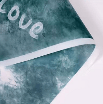 Crafteria Green White Love Print Bouquet Paper