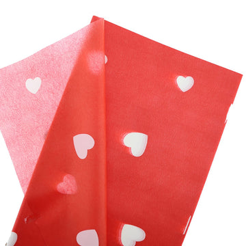 Crafteria Red Heart Shape Bouquet paper