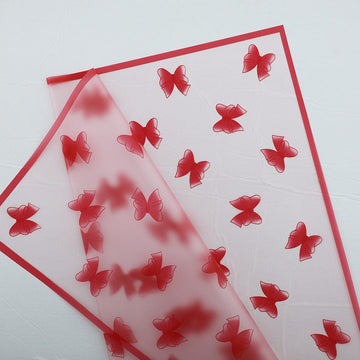 Crafteria Red Bow Design Bouquet Paper