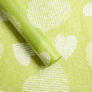 Crafteria Light Green Stiped Heart Korean Heart