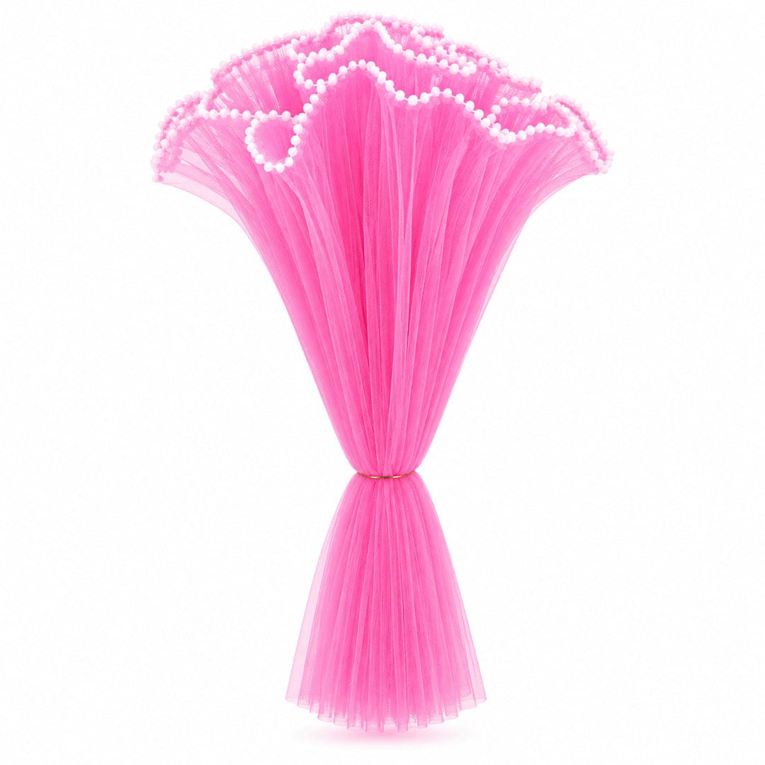 Crafteria Pink Wrinkled / Lace Material Bouquet Paper