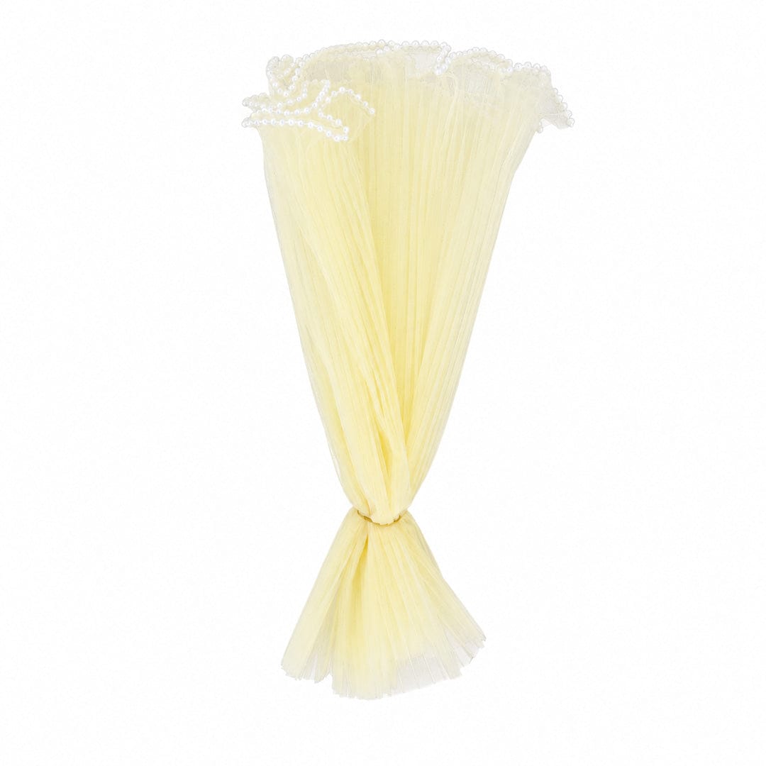 Crafteria Off White Wrinkled / Lace Material Bouquet Paper