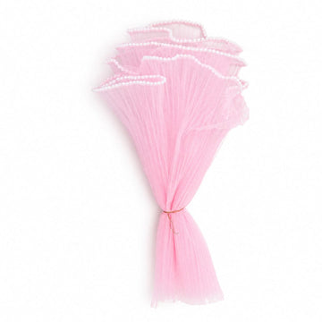 Crafteria Light Pink Wrinkled / Lace Material Bouquet Paper