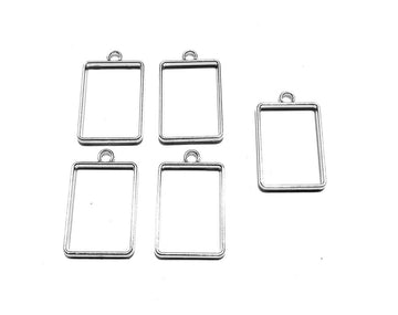 Crafteria SILVER RECTANGLE BEZELS