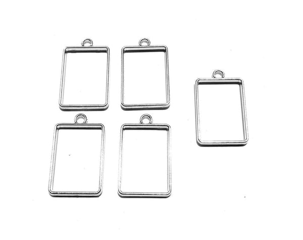 Crafteria SILVER RECTANGLE BEZELS
