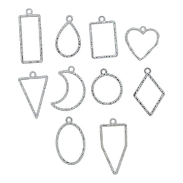 Crafteria Silver 10 In 1 Embossed Bezels Set